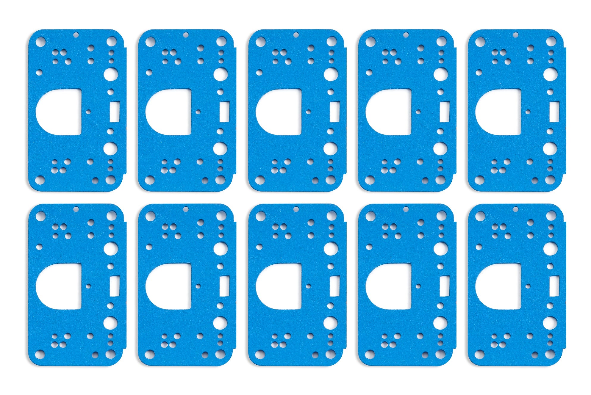 Holley 108-198 Metering Block Gaskets; Dominator 3 Circuit; 10 Pack; Holley 108-198