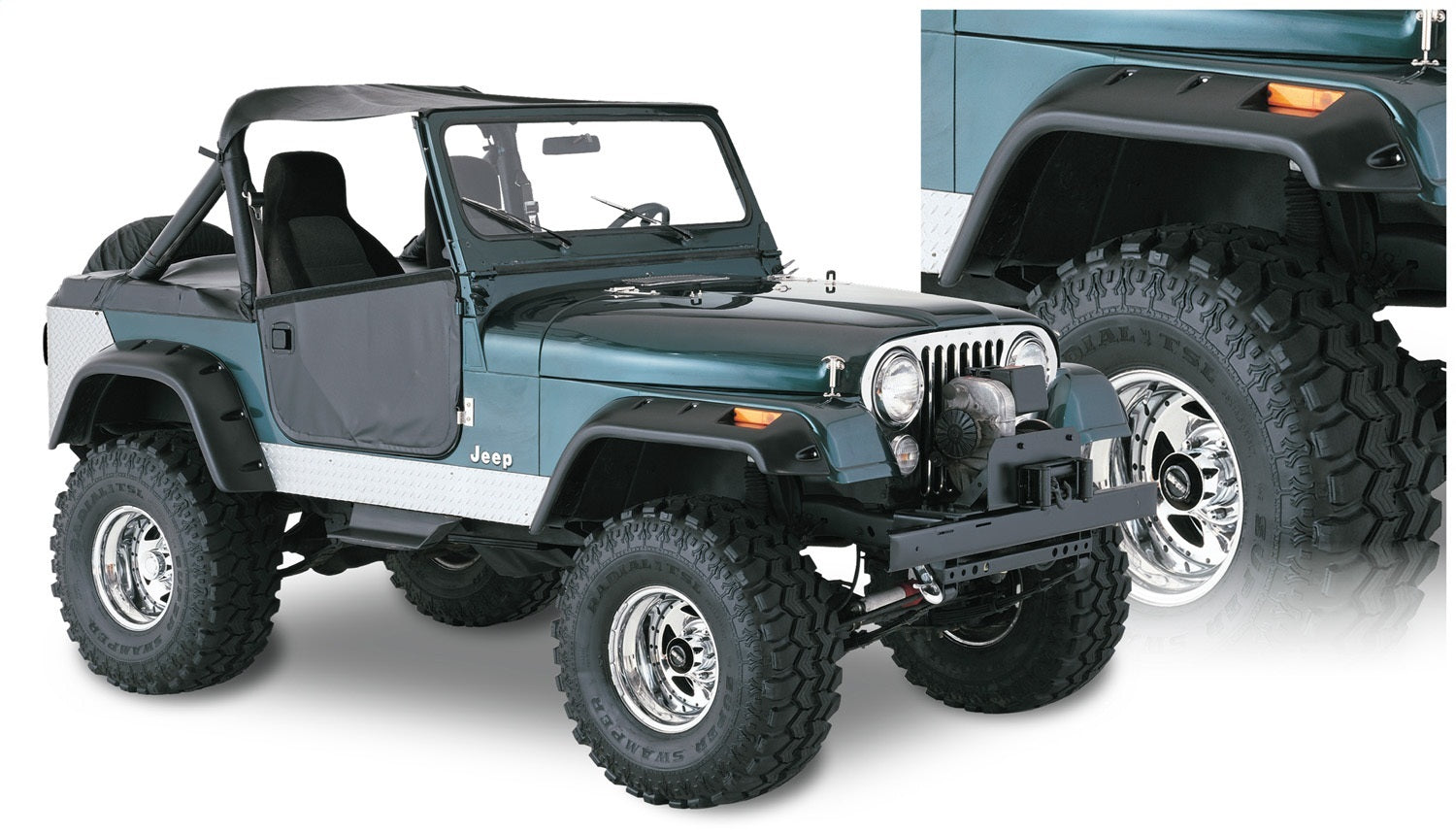 Bushwacker 10910-07 Cut-Out™ Fender Flares Bushwacker 10910-07