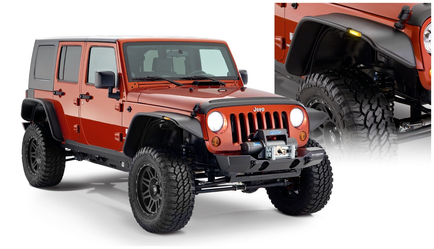 Bushwacker 10918-07 Flat Style Fender Flares Bushwacker 10918-07