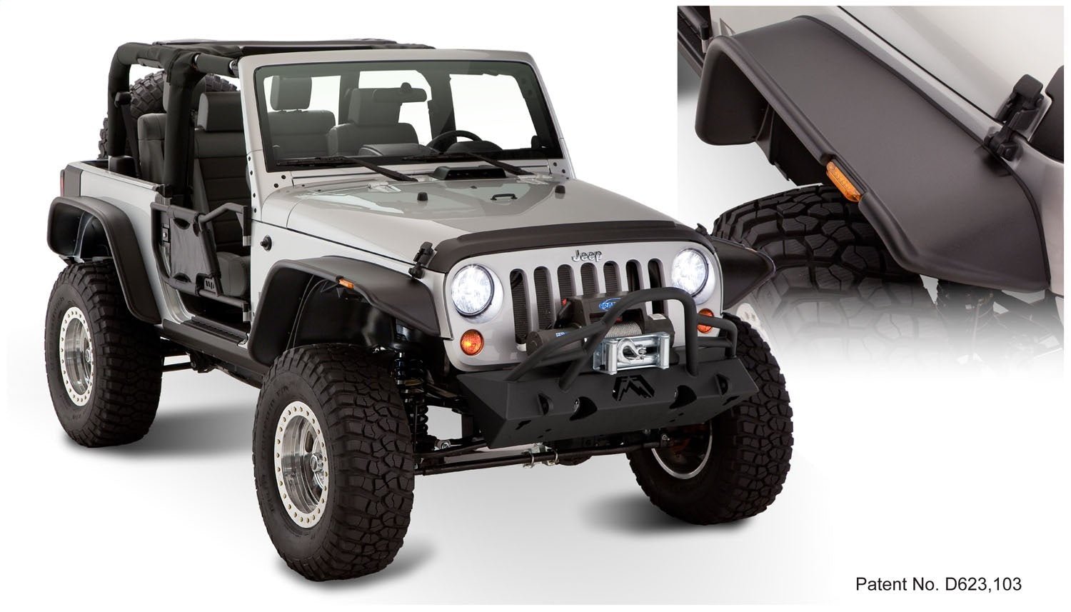 Bushwacker 10919-07 Flat Style Fender Flares Bushwacker 10919-07