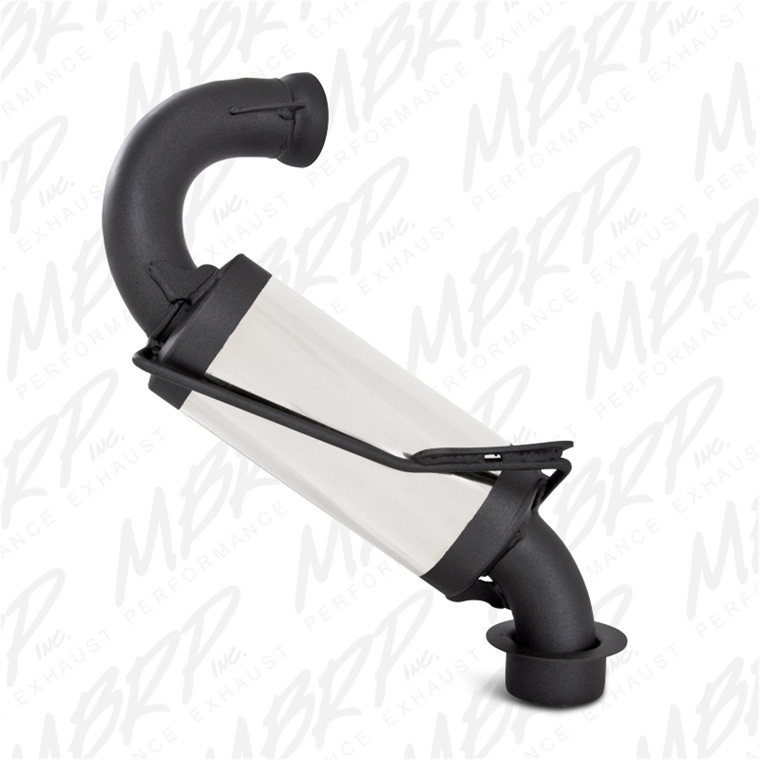 MBRP Exhaust 1097208 Snowmobile Race Exhaust; 4 in. Dia.; 304 Stainless Steel; MBRP Exhaust 1097208