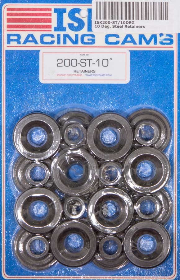 Iskenderian 200ST10Deg 10 Deg. Steel Retainers Iskenderian 200ST10Deg