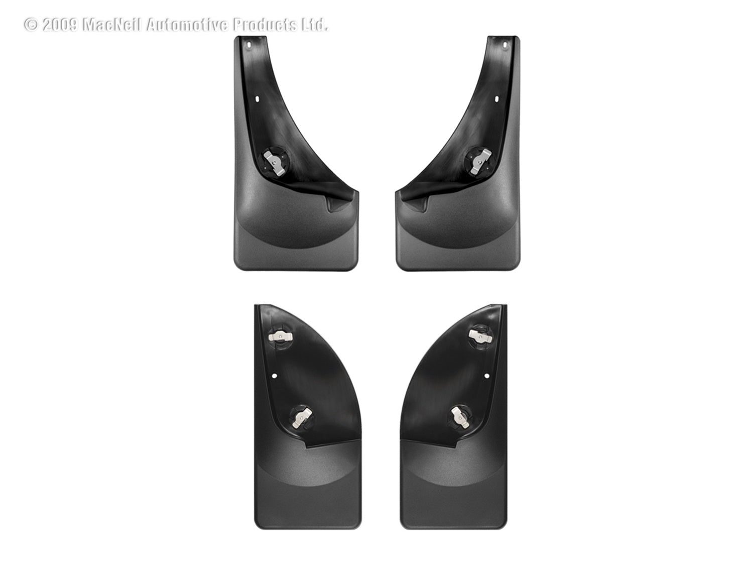 Weathertech 110001-120001 MudFlap No-Drill DigitalFit® MudFlap Kit; Black; Weathertech 110001-120001