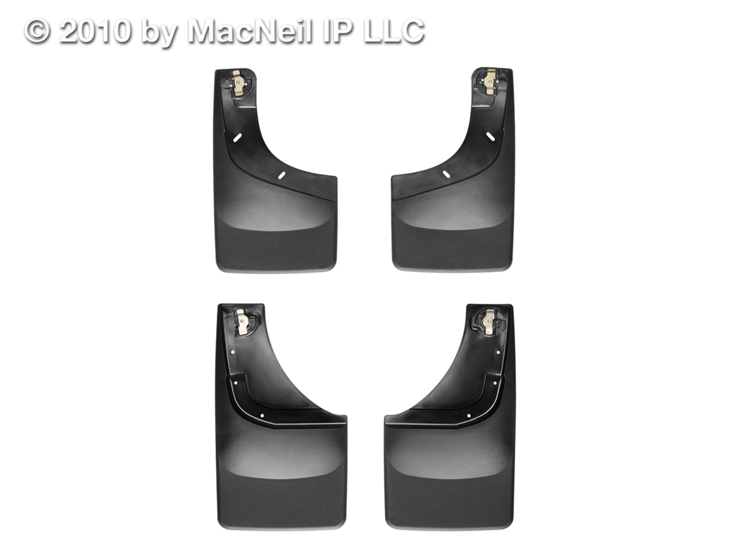 Weathertech 110002-120002 MudFlap No-Drill DigitalFit® MudFlap Kit; Black; Weathertech 110002-120002