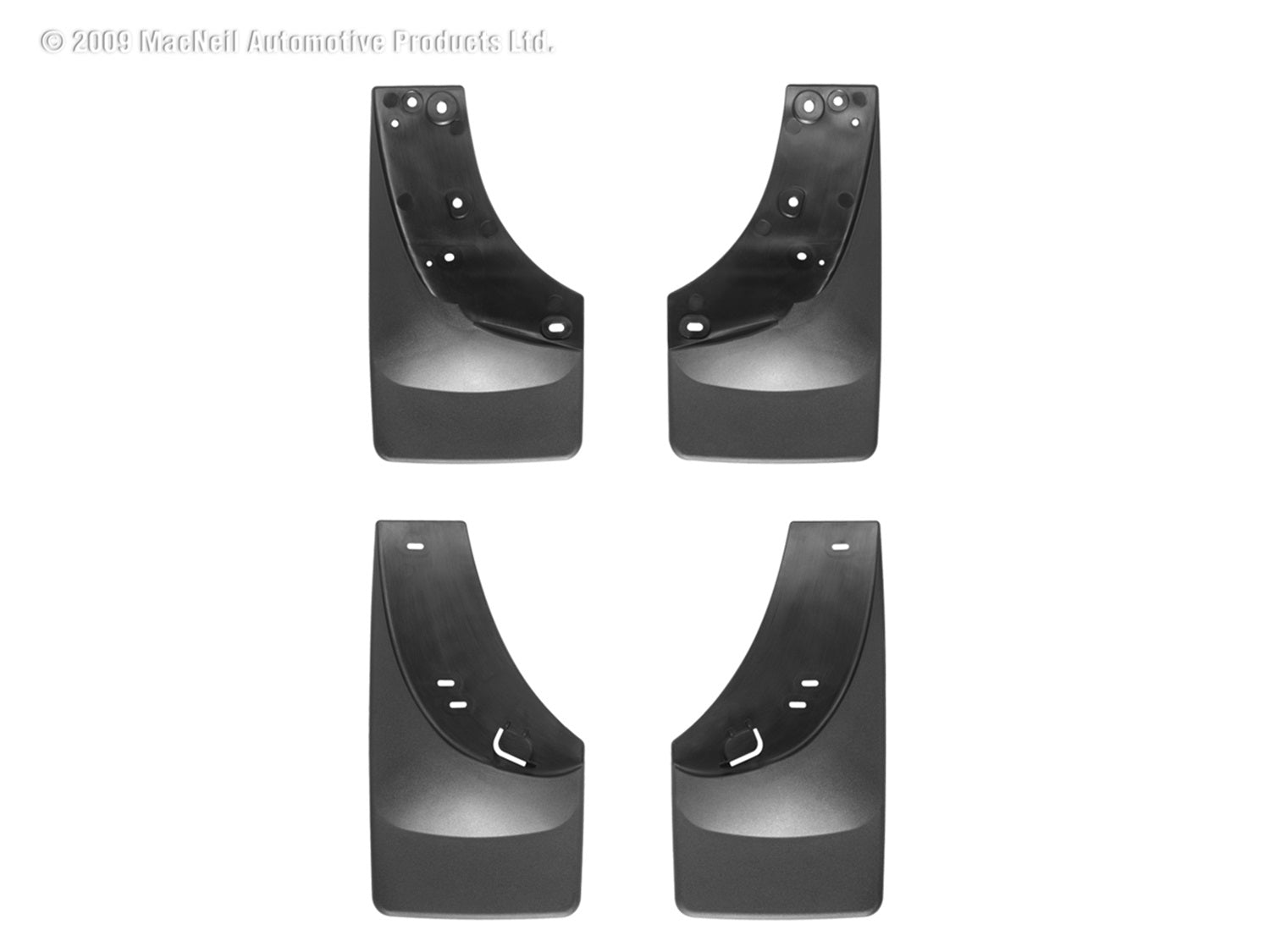 Weathertech 110005-120005 MudFlap No-Drill DigitalFit® MudFlap Kit; Black; Weathertech 110005-120005