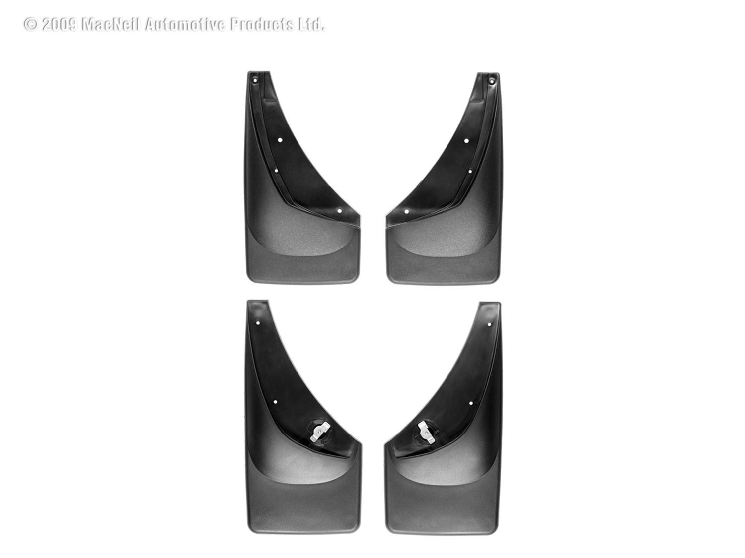 Weathertech 110006-120006 MudFlap No-Drill DigitalFit® MudFlap Kit; Black; Weathertech 110006-120006