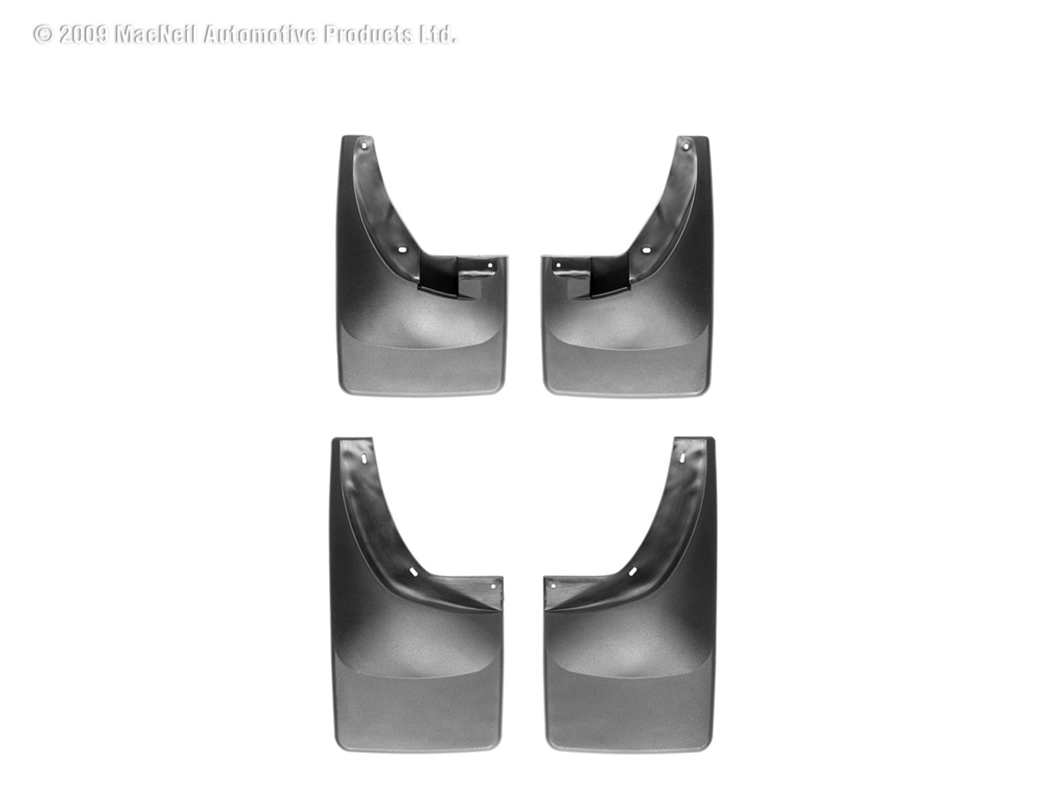 Weathertech 110007-120007 MudFlap No-Drill DigitalFit® MudFlap Kit; Black; Weathertech 110007-120007