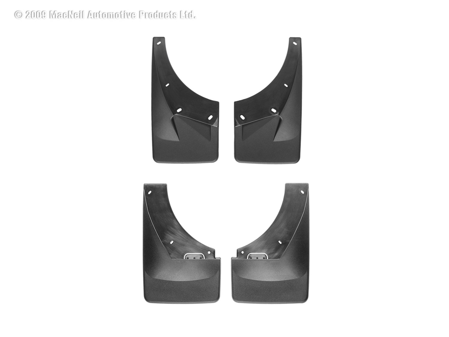 Weathertech 110008-120004 MudFlap No-Drill DigitalFit® MudFlap Kit; Black; Weathertech 110008-120004