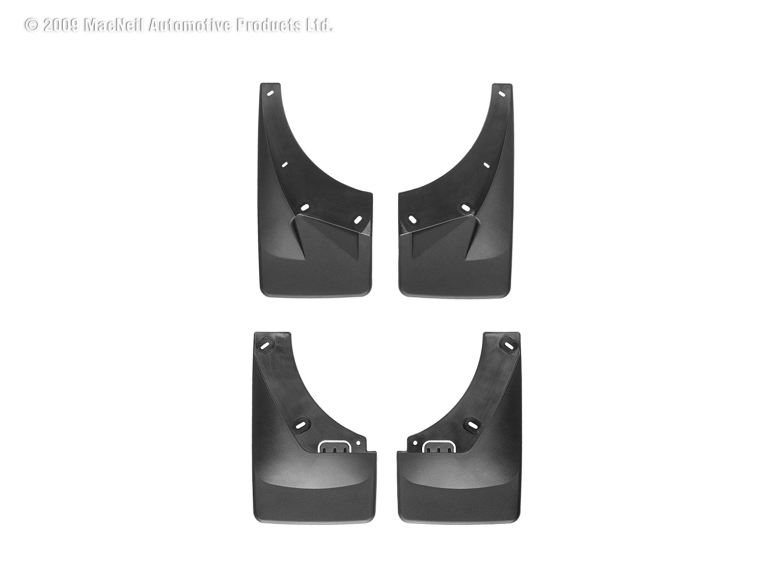 Weathertech 110008-120012 MudFlap No-Drill DigitalFit® MudFlap Kit; Black; Weathertech 110008-120012
