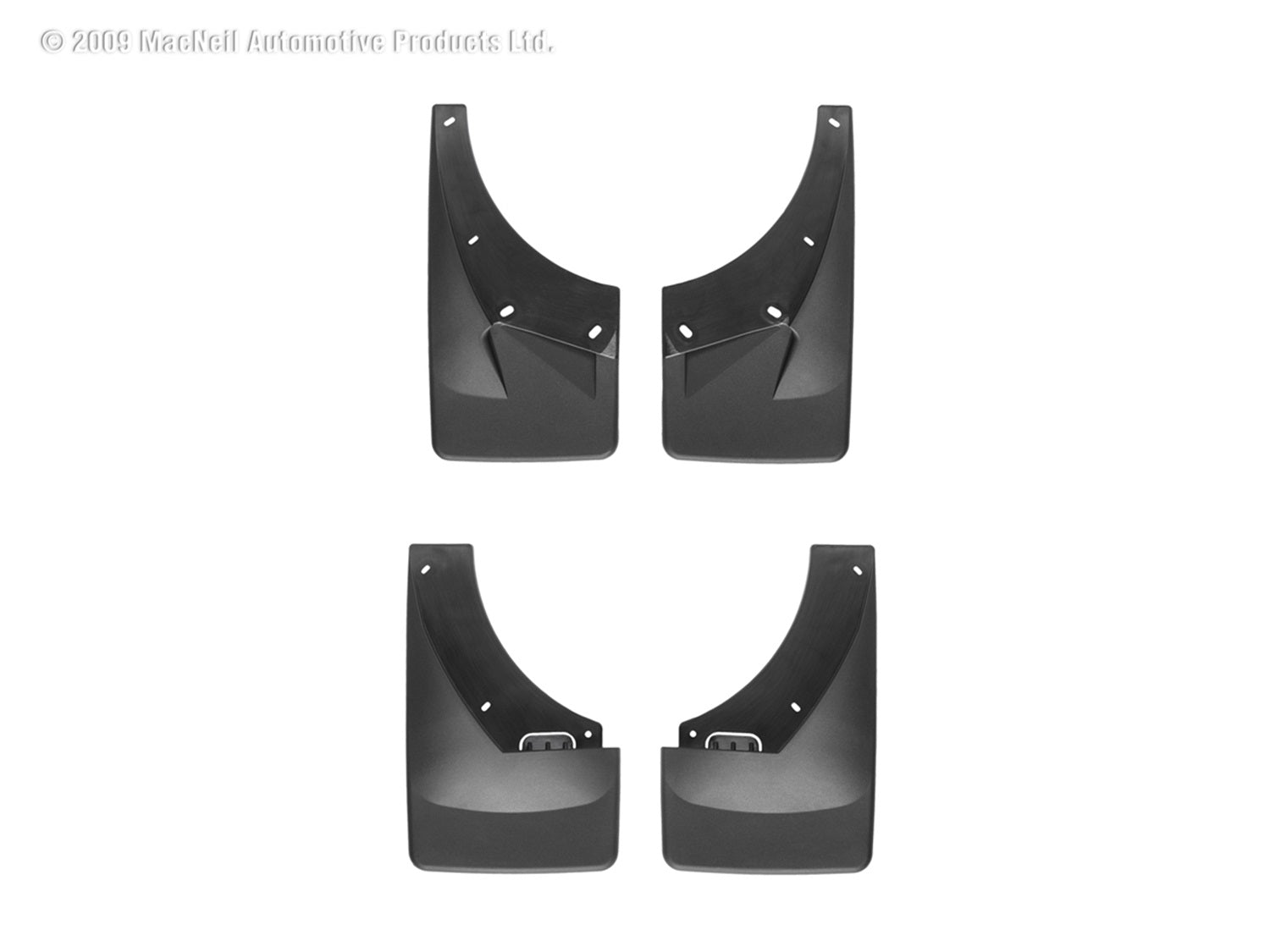 Weathertech 110008-120015 MudFlap No-Drill DigitalFit® MudFlap Kit; Black; Weathertech 110008-120015