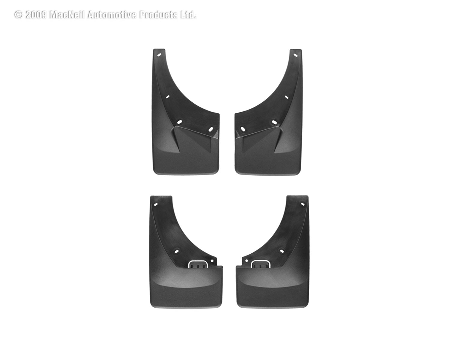 Weathertech 110008-120016 MudFlap No-Drill DigitalFit® MudFlap Kit; Black; Weathertech 110008-120016
