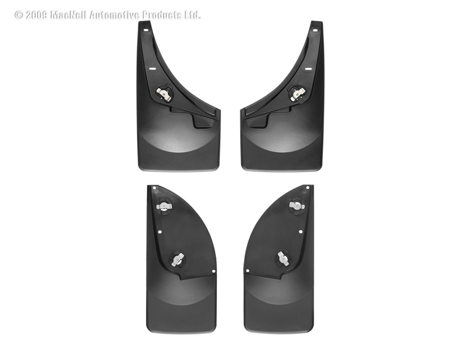 Weathertech 110009-120001 MudFlap No-Drill DigitalFit® MudFlap Kit; Black; Weathertech 110009-120001