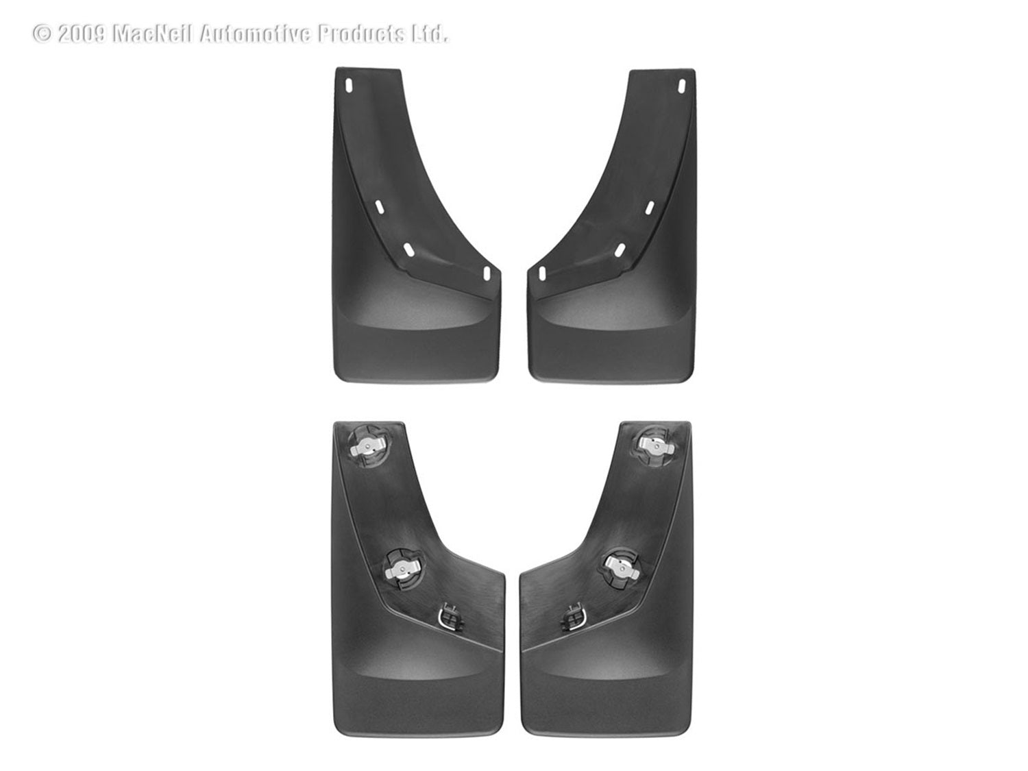 Weathertech 110010-120010 MudFlap No-Drill DigitalFit® MudFlap Kit; Black; Weathertech 110010-120010