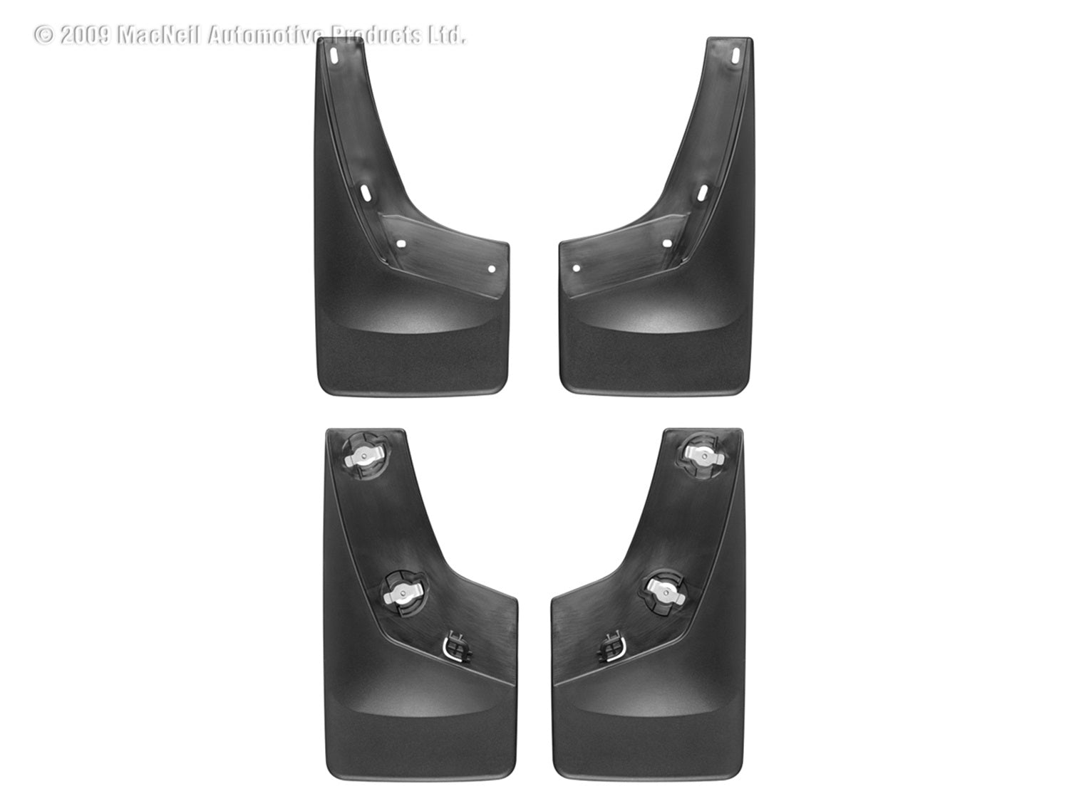 Weathertech 110011-120011 MudFlap No-Drill DigitalFit® MudFlap Kit; Black; Weathertech 110011-120011