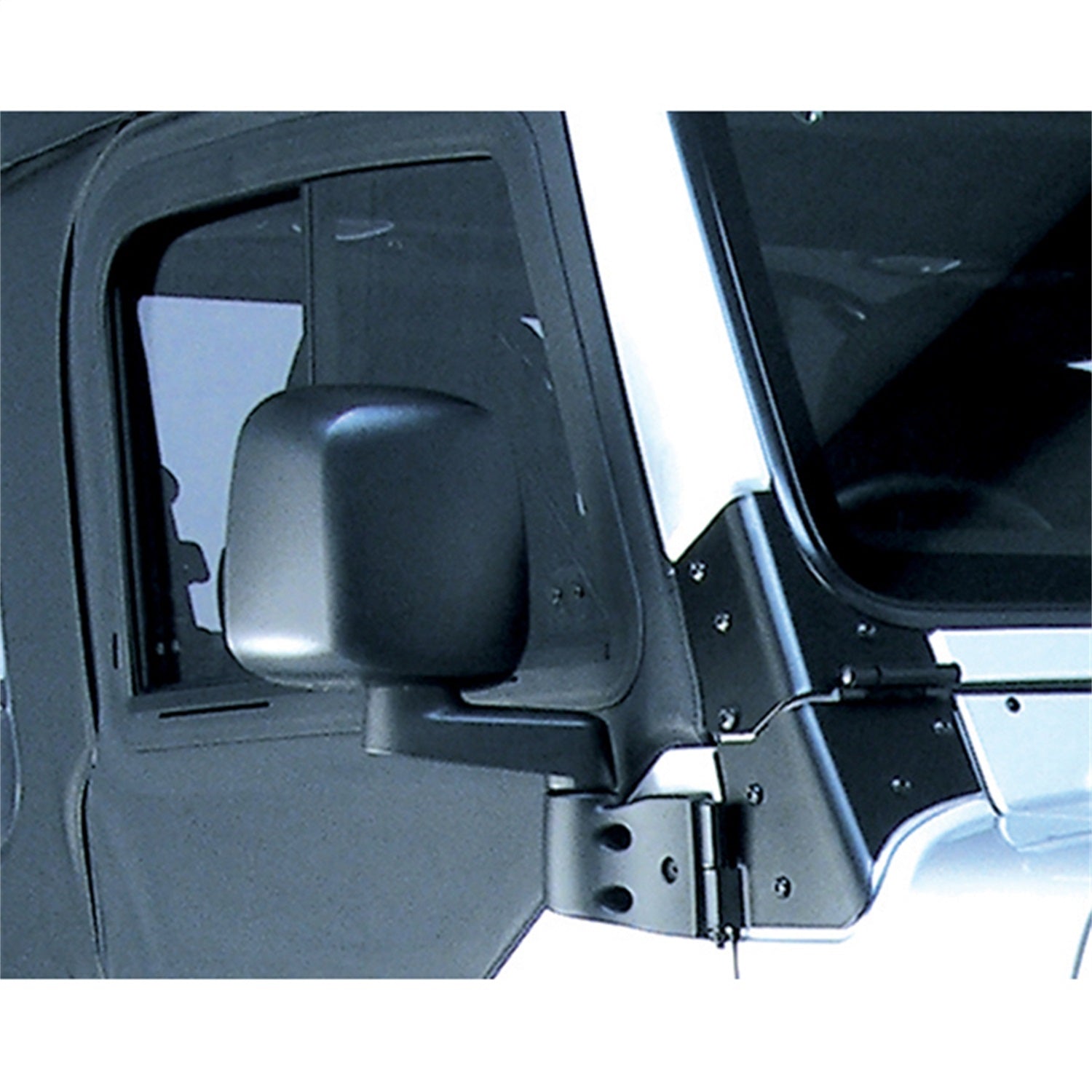 Omix 11002.10 Door Mirror; Right; Black; Omix 11002.10