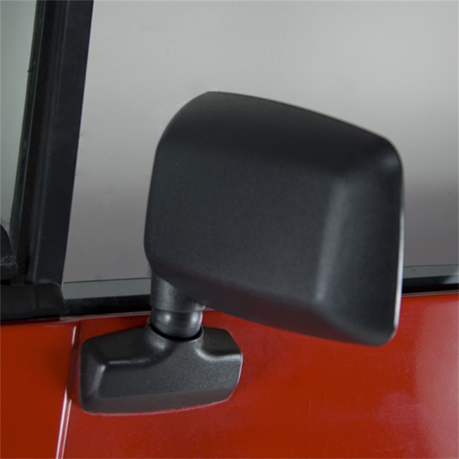 Omix 11002.17 Door Mirror; Left; Black; Omix 11002.17