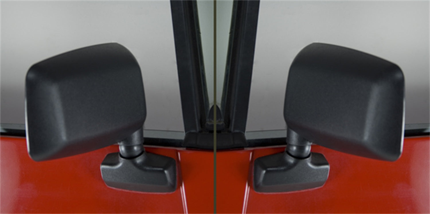 Omix 11002.19 Door Mirror Kit; Black; Left And Right; Omix 11002.19