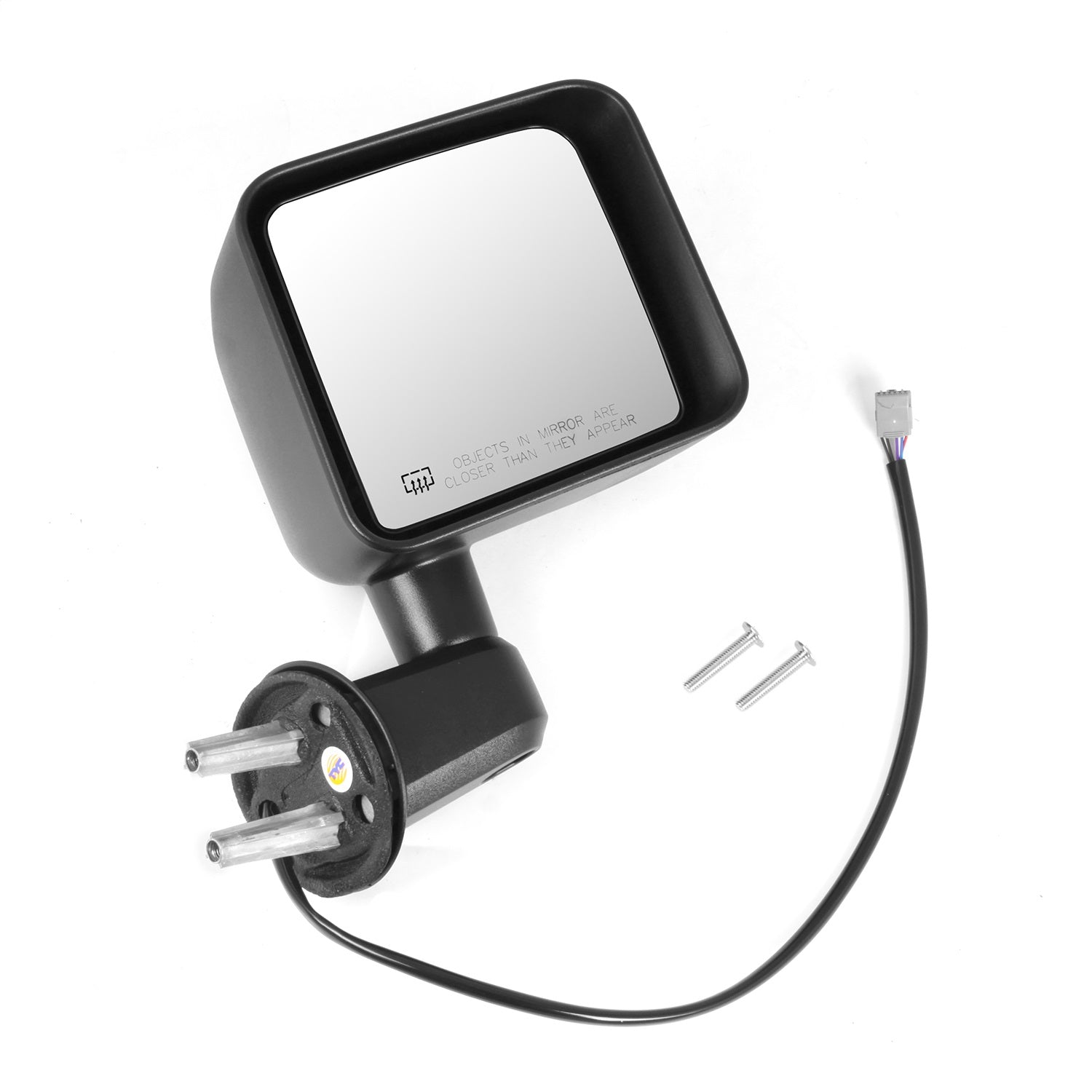 Omix 11002.24 Door Mirror; Right; Power; Black; Heated; Omix 11002.24
