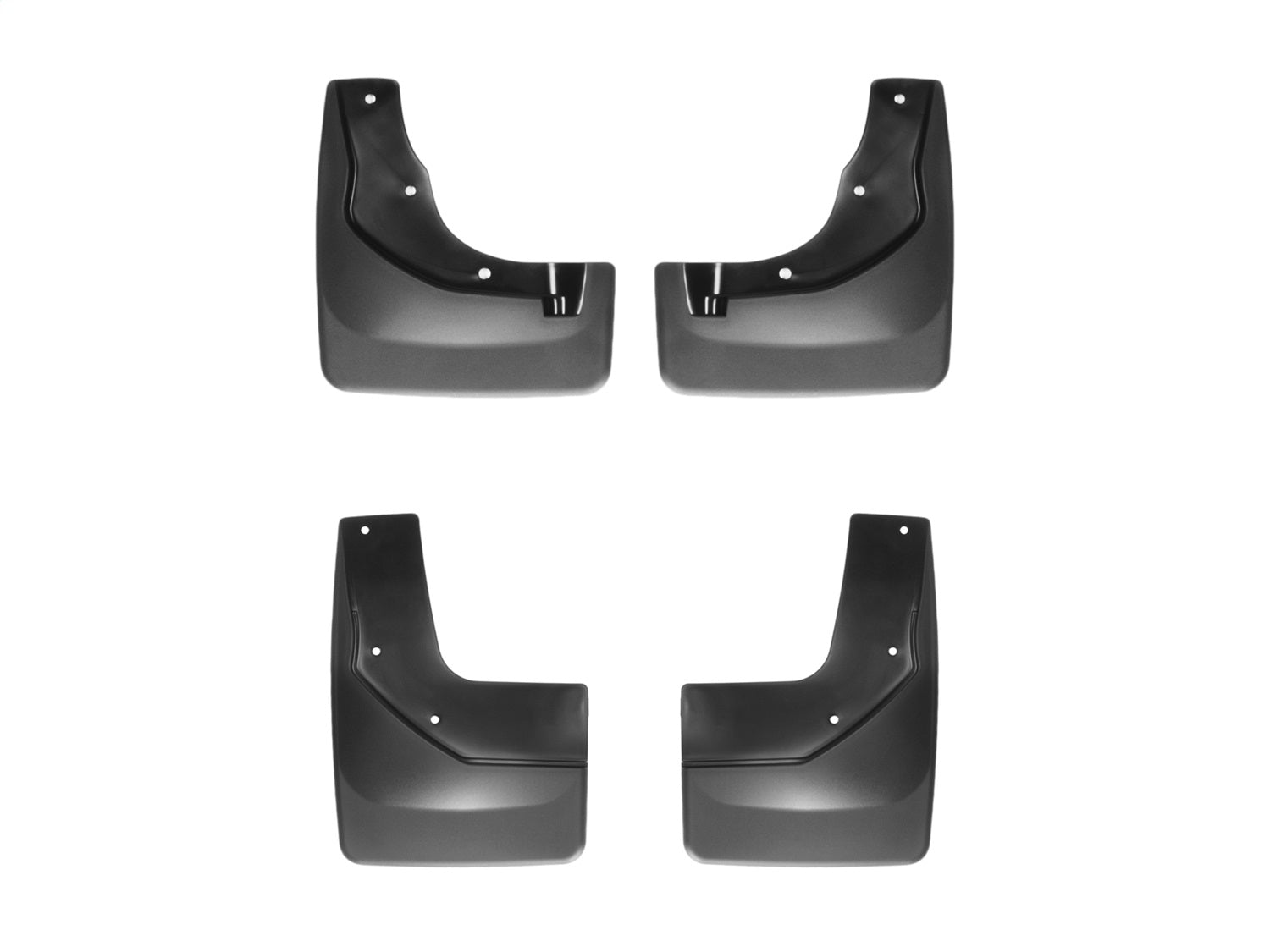 Weathertech 110040-120040 MudFlap No-Drill DigitalFit® MudFlap Kit; Black; Weathertech 110040-120040