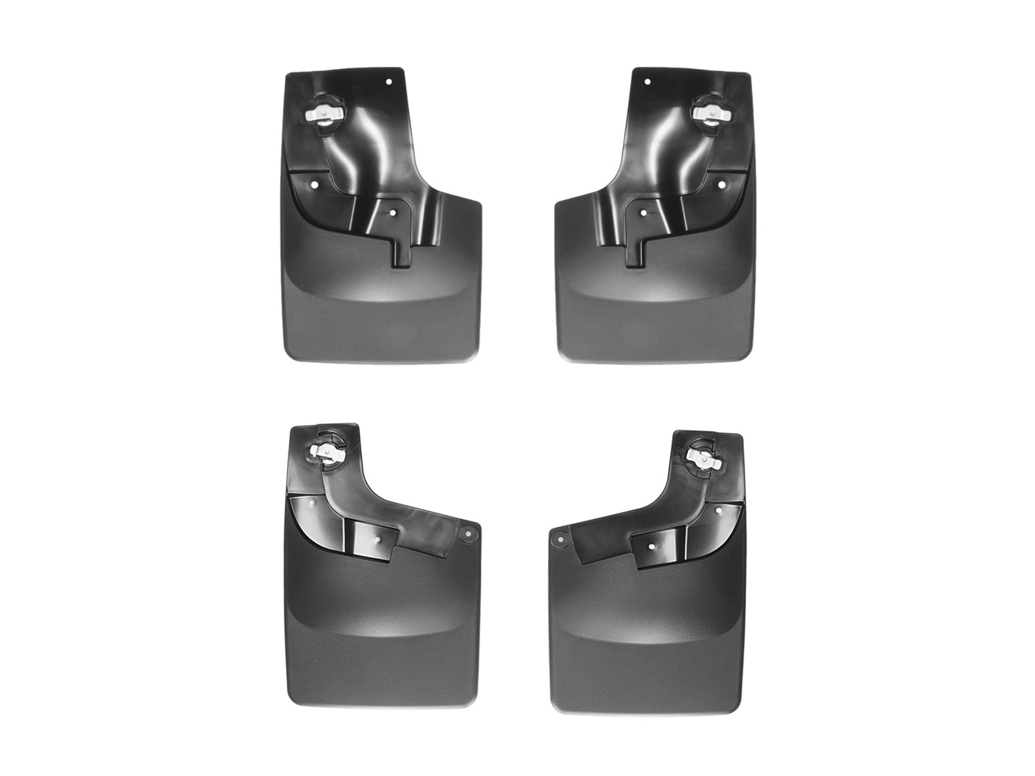 Weathertech 110052-120052 MudFlap No-Drill DigitalFit® MudFlap Kit; Black; Weathertech 110052-120052