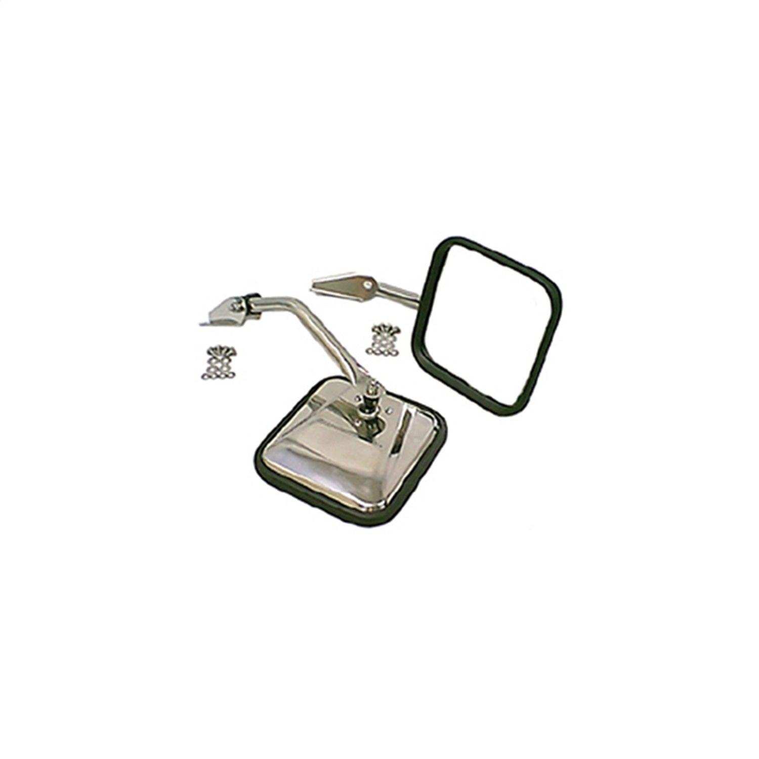 Rugged Ridge 11005.01 Side Mirror Door Kit; Left and Right; Pair; Stainless Steel; Rugged Ridge 11005.01