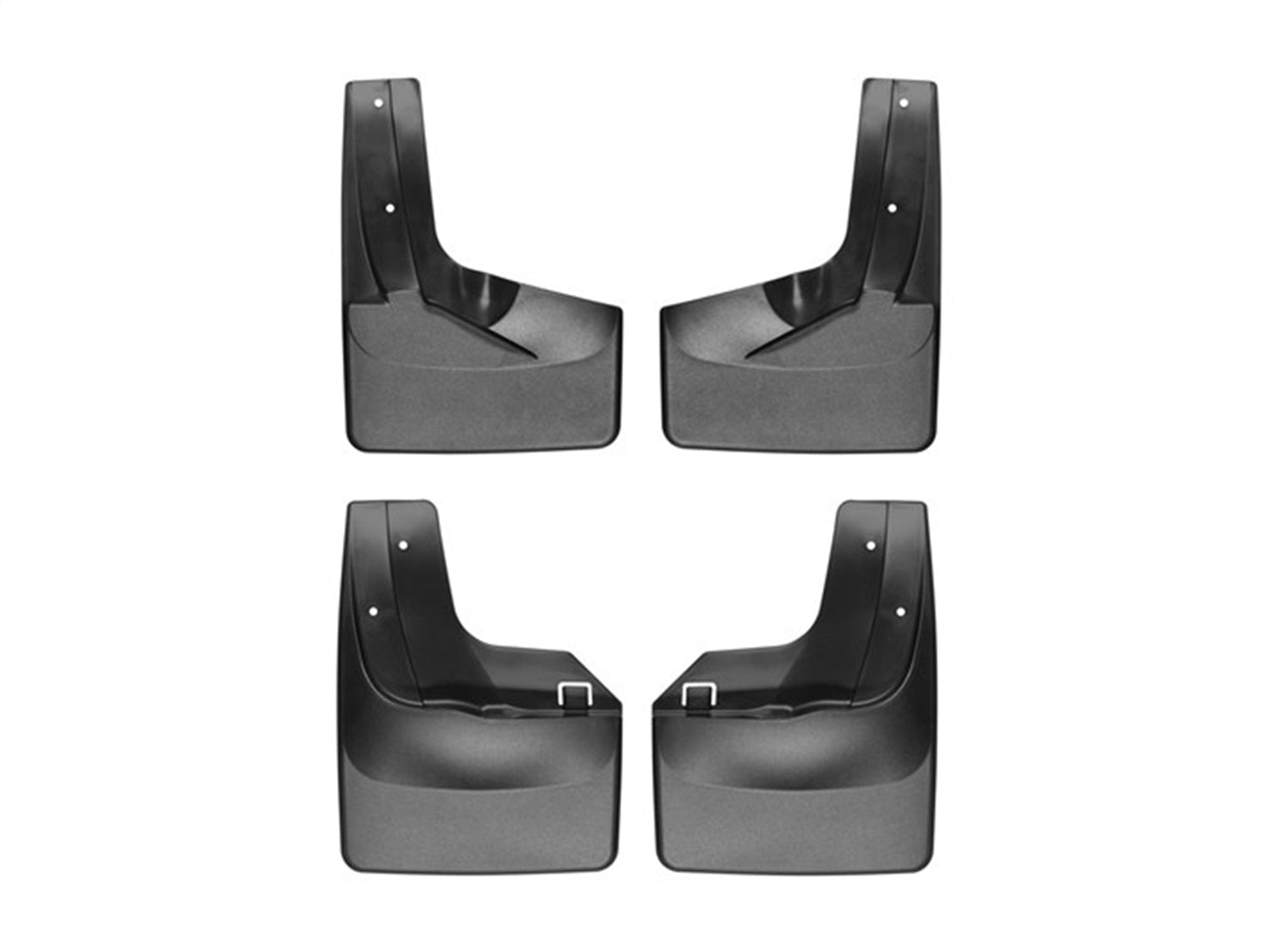 Weathertech 110071-120071 MudFlap No-Drill DigitalFit® MudFlap Kit; Black; Weathertech 110071-120071