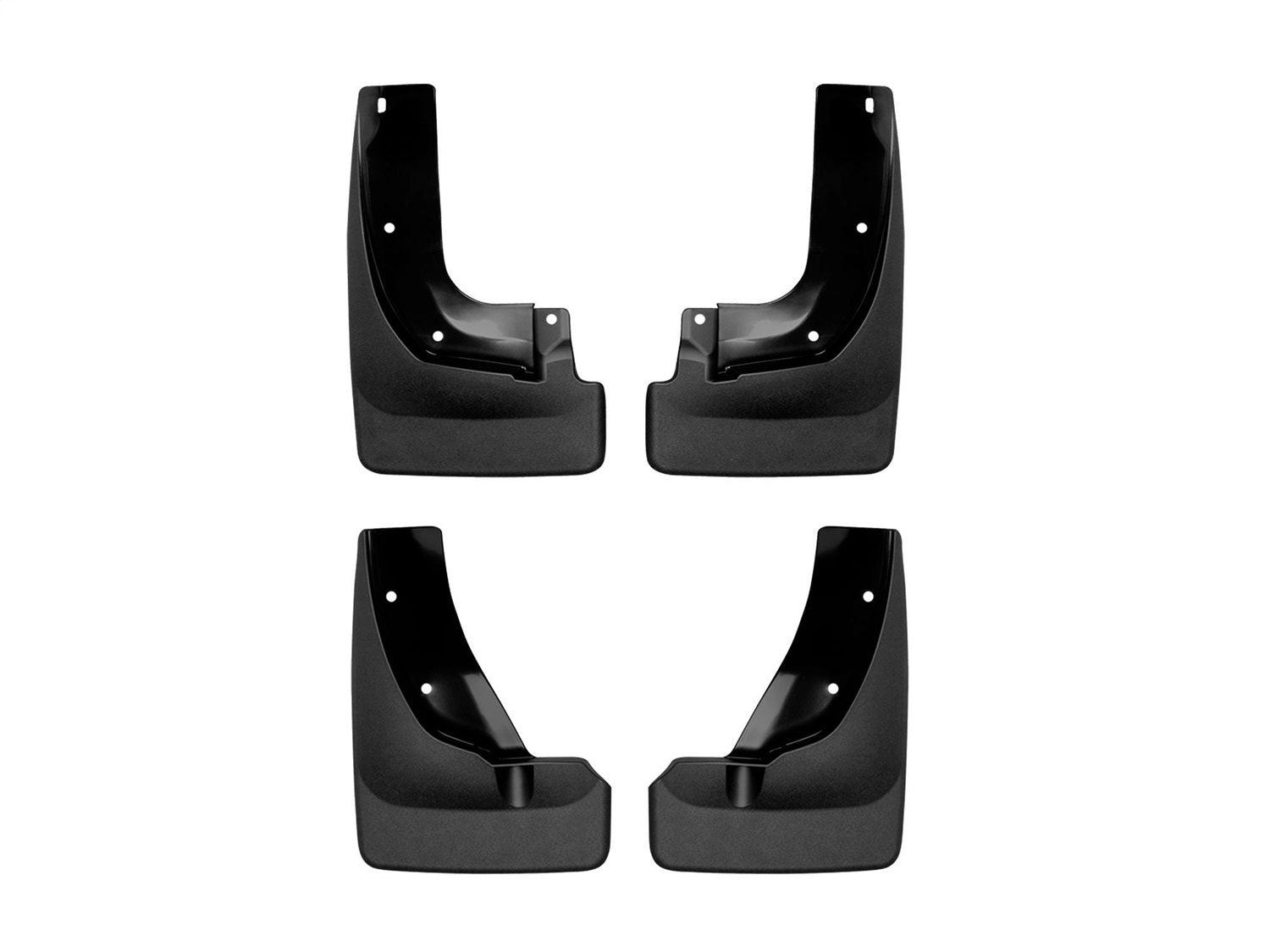 Weathertech 110136-120136 MudFlap No-Drill DigitalFit® MudFlap Kit; Black; Weathertech 110136-120136