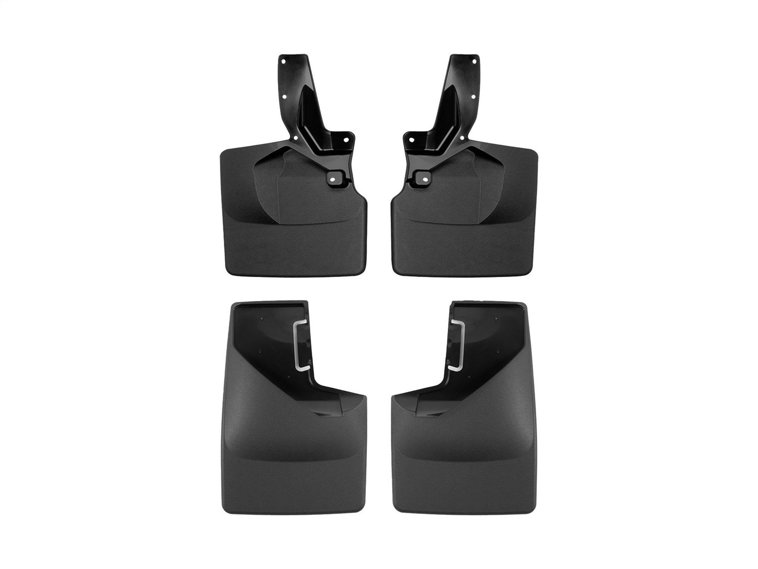 Weathertech 110140-120145 MudFlap No-Drill DigitalFit® MudFlap Kit; Black; Style 2; Weathertech 110140-120145