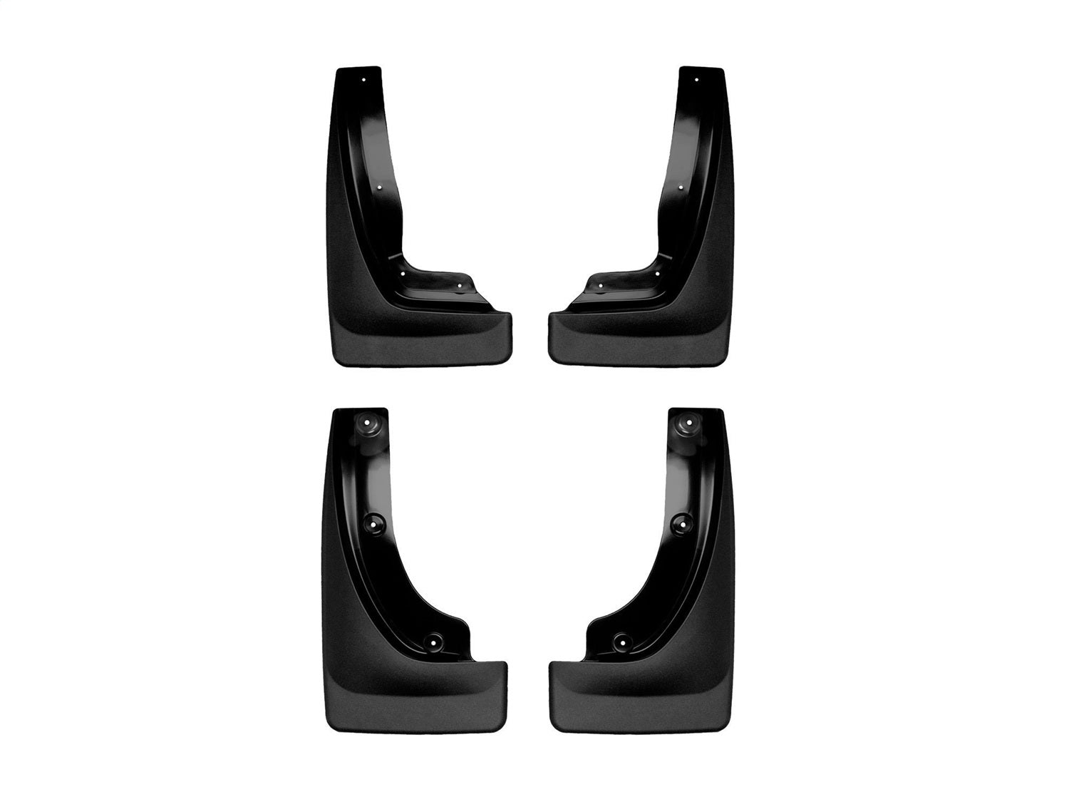 Weathertech 110141-120141 MudFlap No-Drill DigitalFit® MudFlap Kit; Black; Weathertech 110141-120141