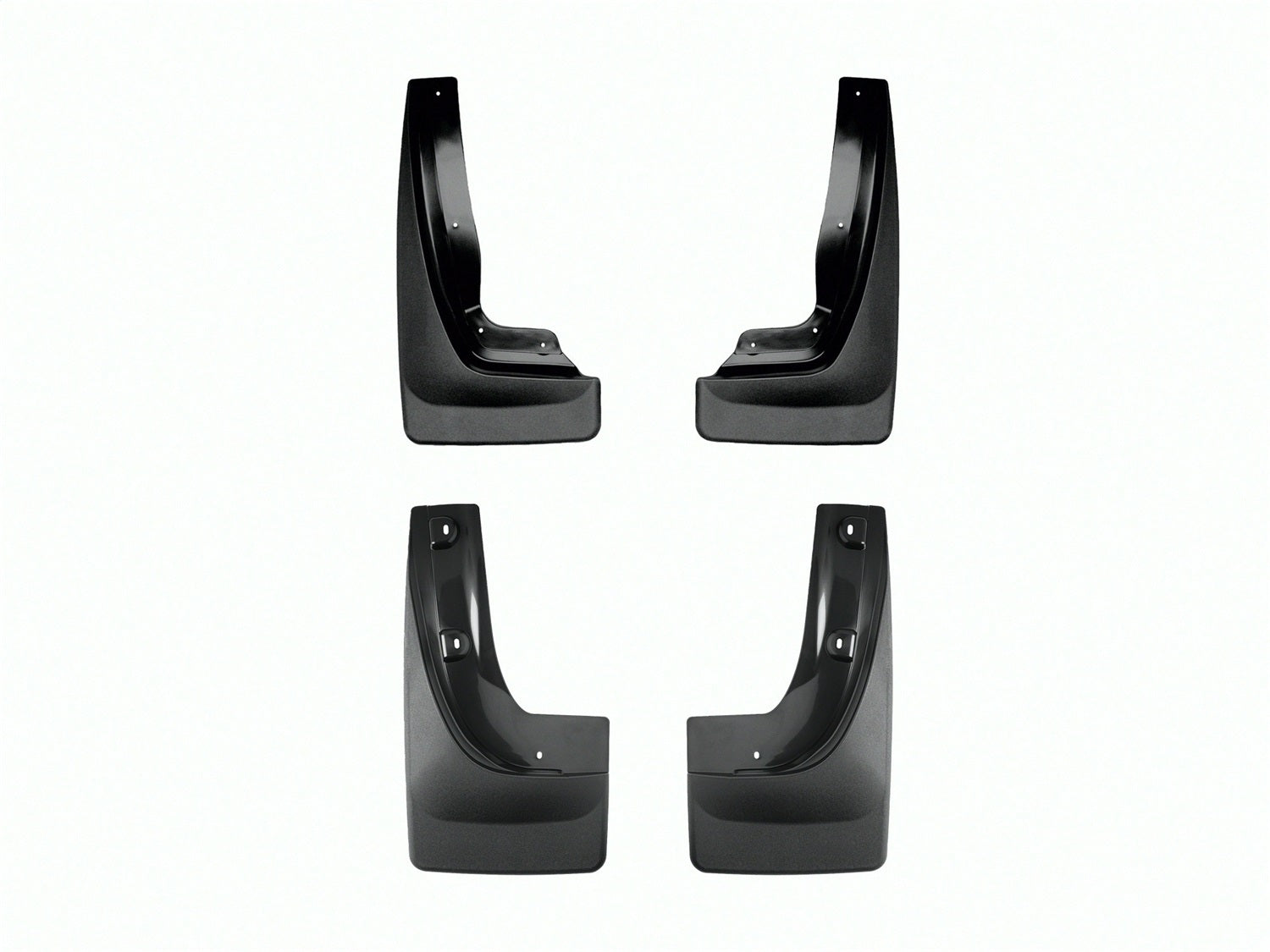 Weathertech 110141-120153 MudFlap No-Drill DigitalFit® MudFlap Kit; Black; Weathertech 110141-120153