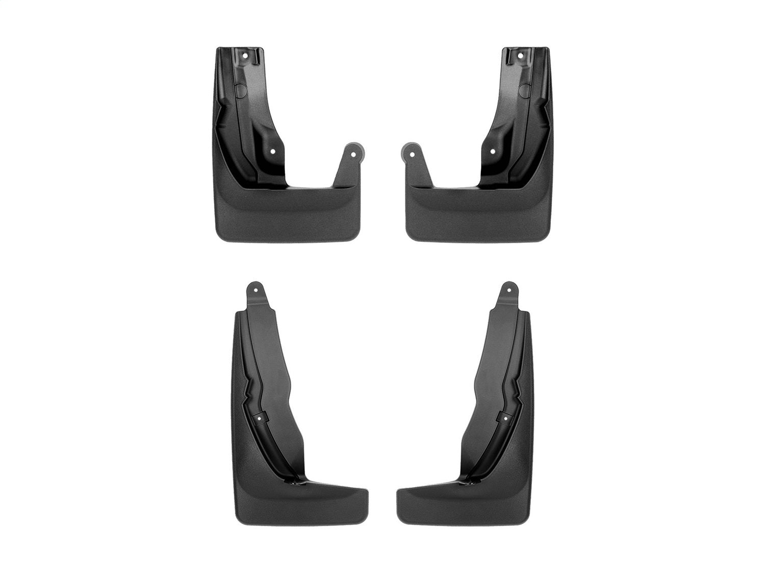 Weathertech 110160-120160 MudFlap No-Drill DigitalFit® MudFlap Kit; Black; Weathertech 110160-120160