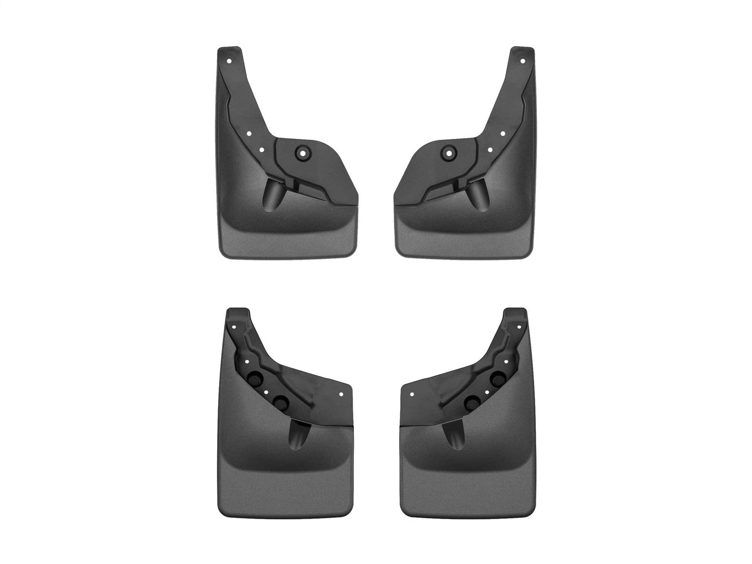 Weathertech 110184-120184 MudFlap No-Drill DigitalFit® MudFlap Kit; Black; Weathertech 110184-120184