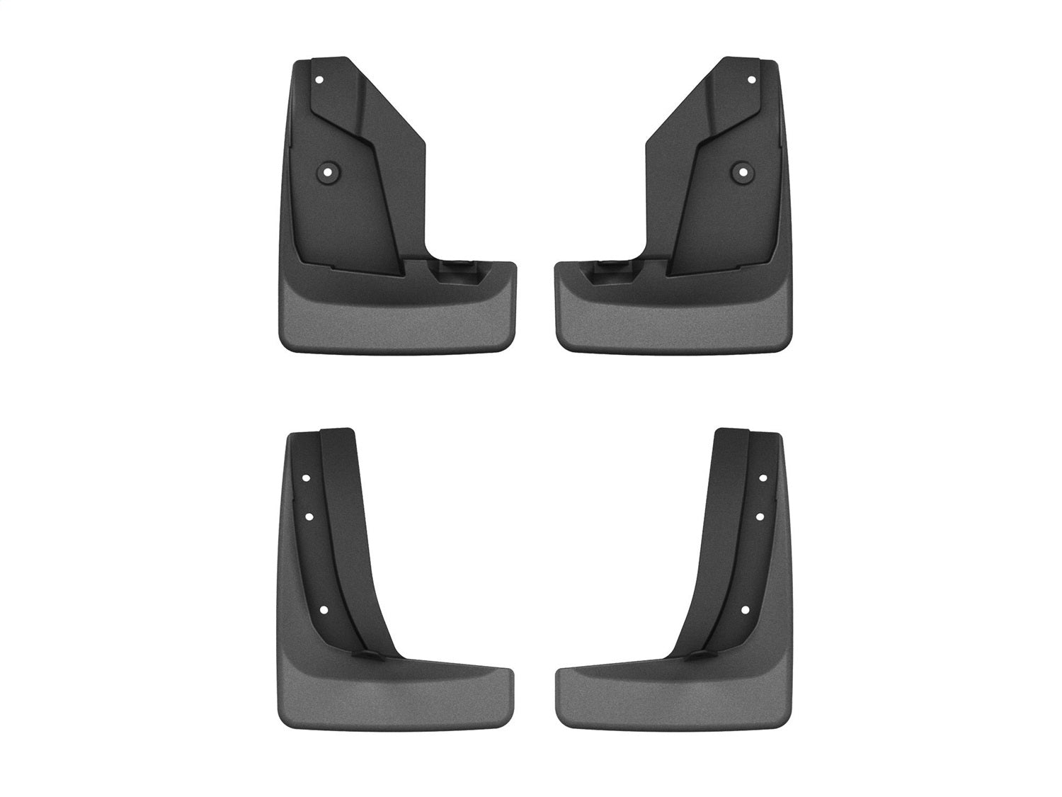 Weathertech 110209-120209 MudFlap No-Drill DigitalFit® MudFlap Kit; Black; Weathertech 110209-120209
