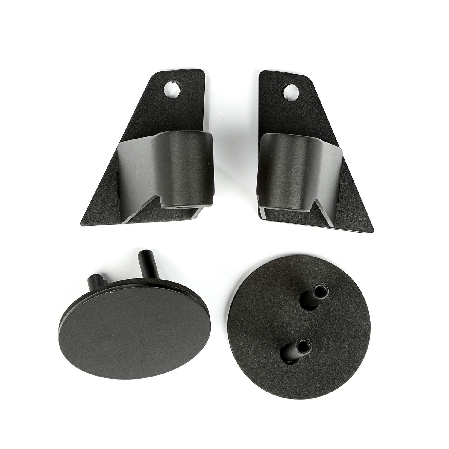 Rugged Ridge 11025.07 Mirror Relocation Bracket; Pair; Textured Black; Rugged Ridge 11025.07
