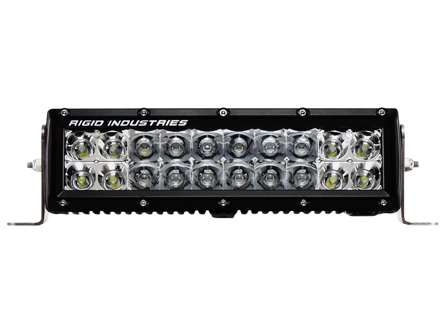 RIGID Industries 110322 RIGID E-Series PRO LED Light; Spot/Flood Optics; Amber; 10 Inch; Black Housing RIGID Industries 110322