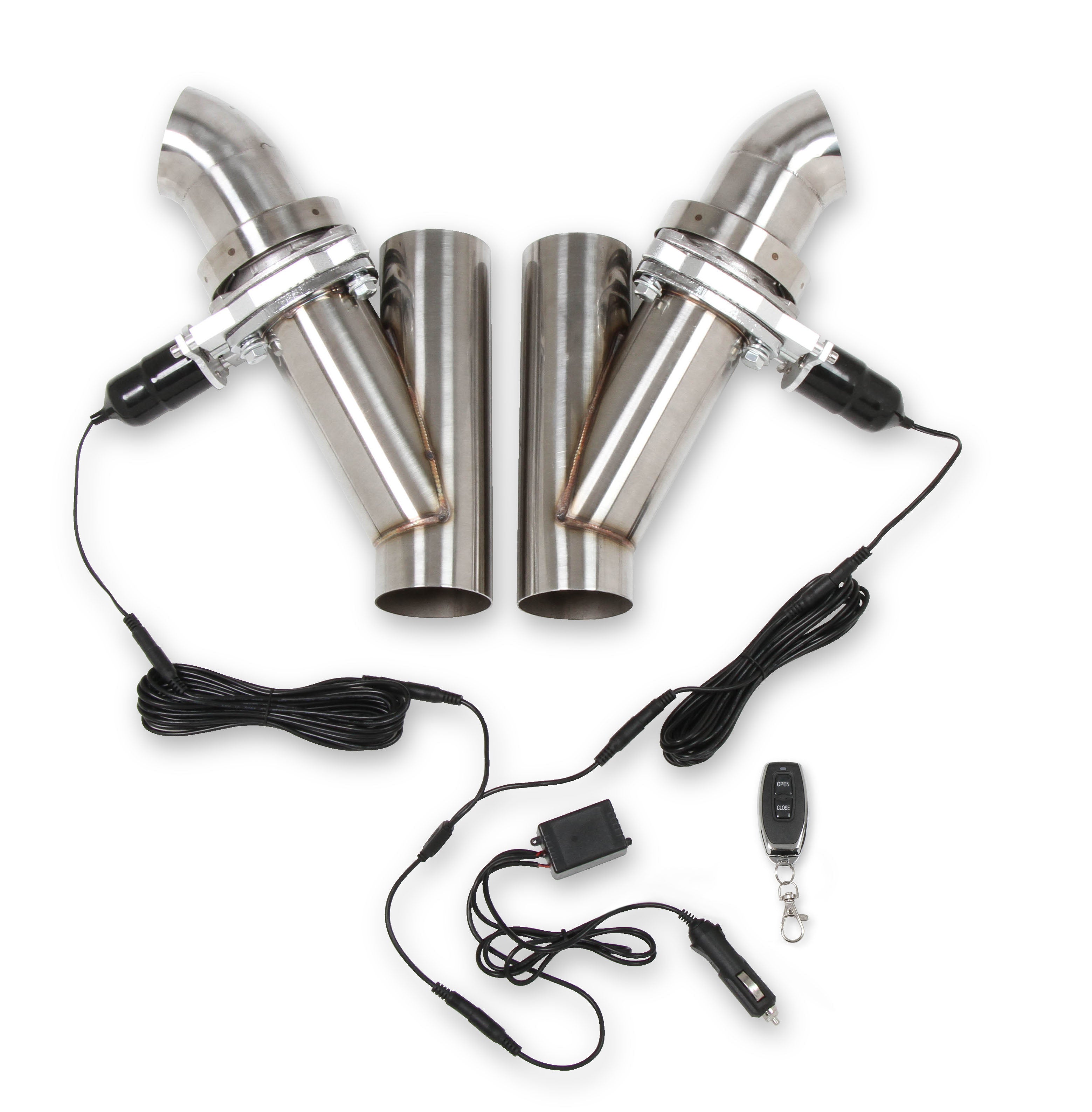 Hooker 11052HKR Dual Electric Exhaust Cut-Outs 3in w/Remote Hooker 11052HKR