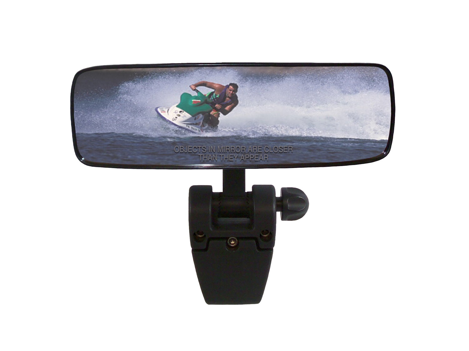 CIPA 11083 Comp II™ Boat Mirror; 4 in. x 11 in.; Black; CIPA 11083