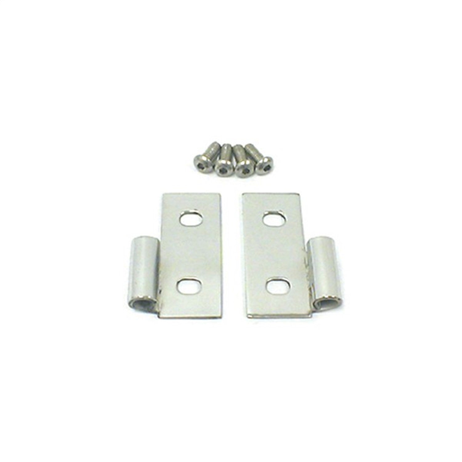 Rugged Ridge 11113.04 Lower Door Hinge; Front; Pair; Mirror Finish; Stainless Steel; Rugged Ridge 11113.04