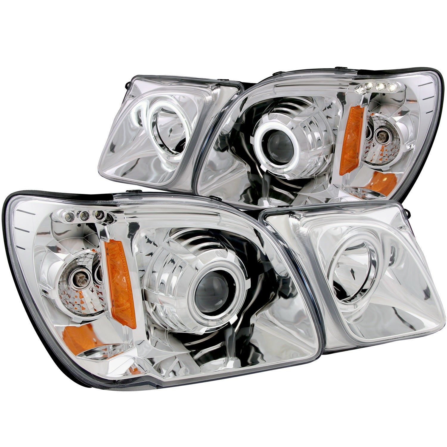 ANZO USA 111169 Projector Headlight Set w/Halo ANZO USA 111169