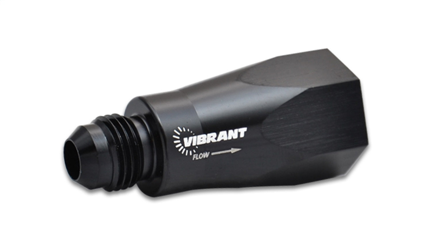 Vibrant Performance 11116 Female to Male Inline Check Valve; Size: -6AN; 6061 Aluminum; Anodized Black; Vibrant Performance 11116