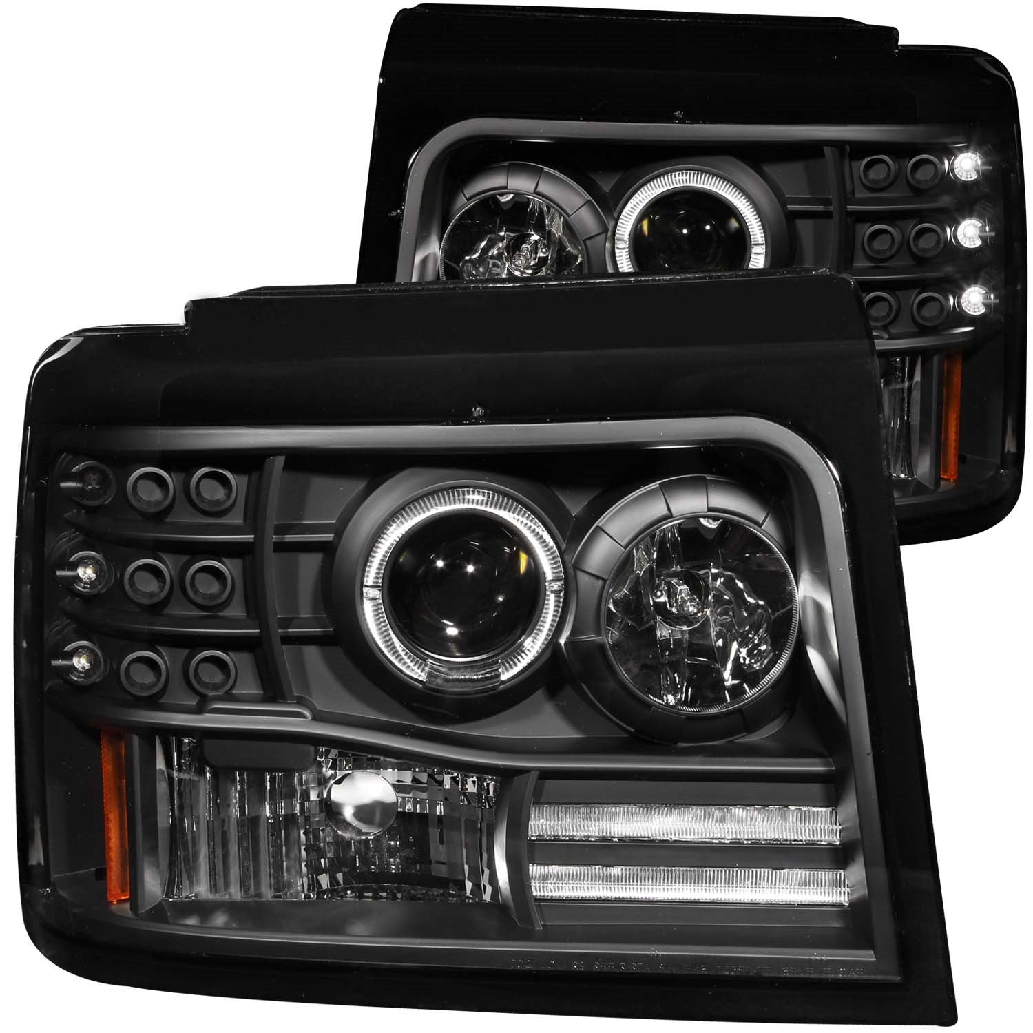 ANZO USA 111184 Projector Headlight Set w/Halo ANZO USA 111184