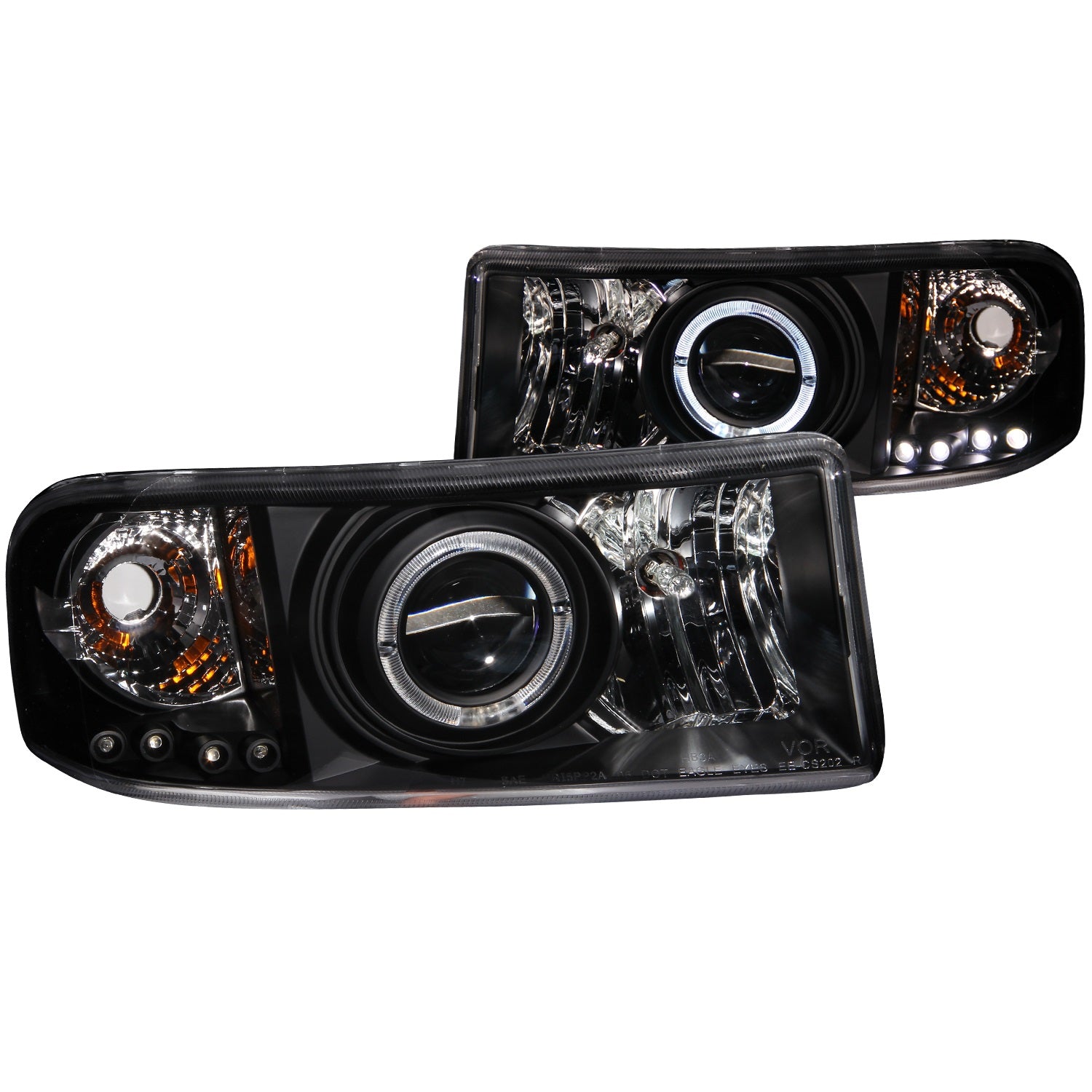 ANZO USA 111196 Projector Headlight Set w/Halo ANZO USA 111196