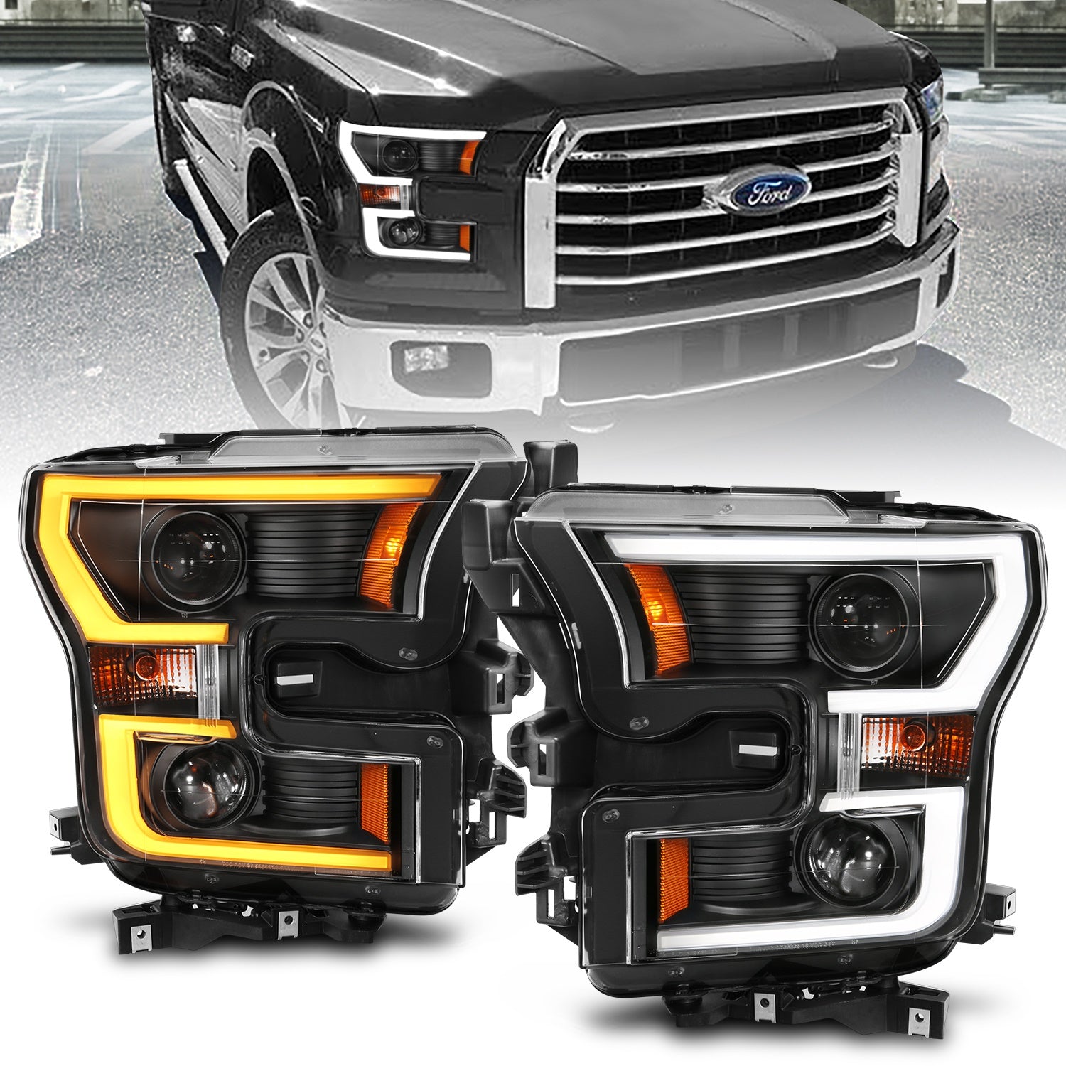 ANZO USA 111357 Projector Headlight Set ANZO USA 111357