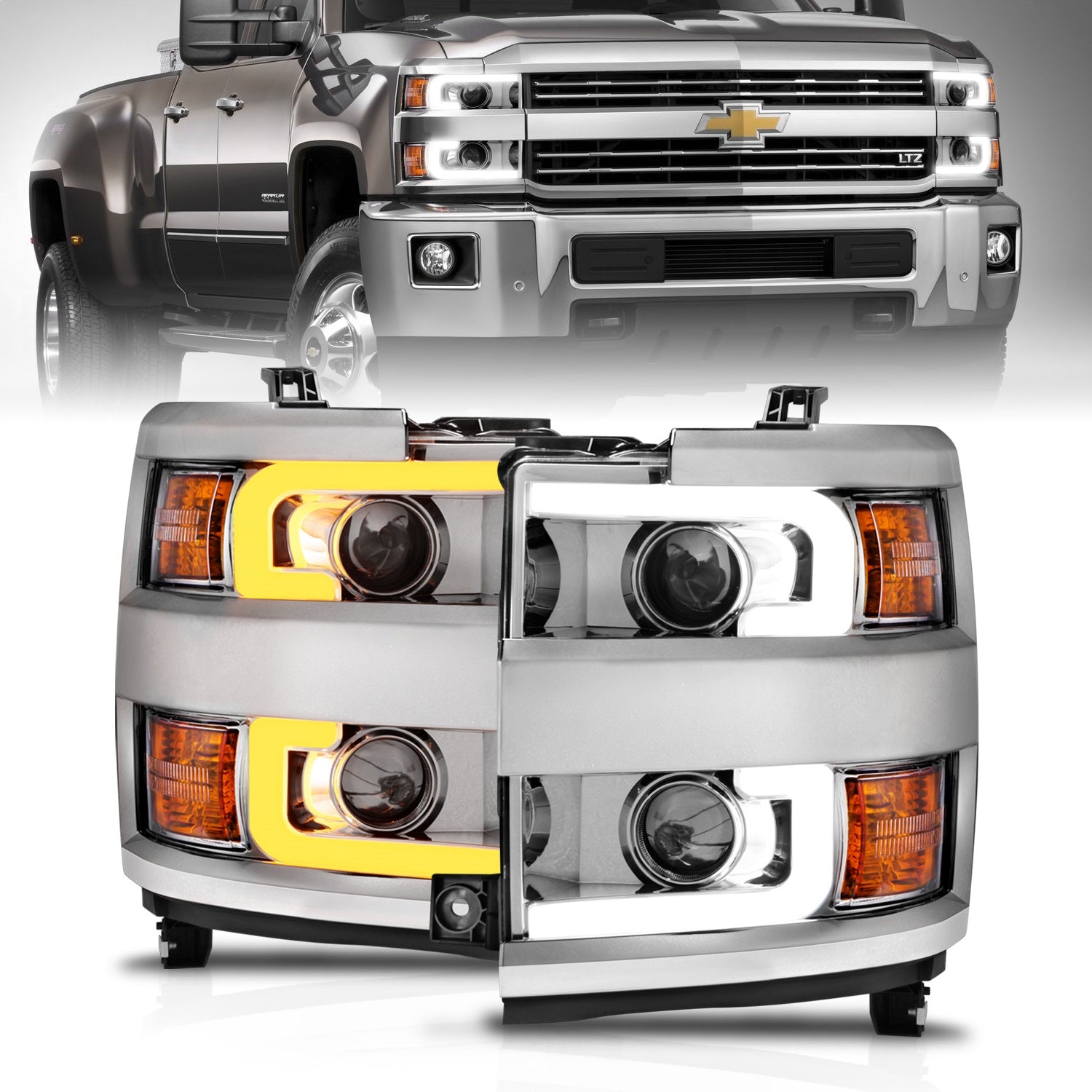 ANZO USA 111366 Projector Headlight Set ANZO USA 111366