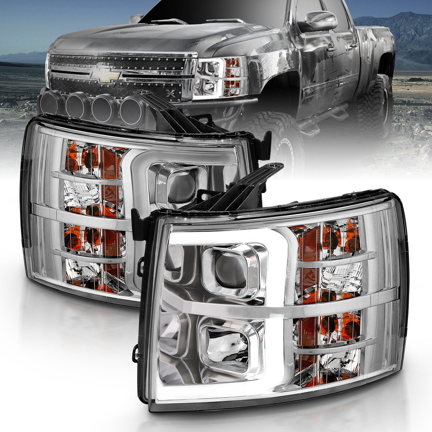 ANZO USA 111481 Projector Headlight Set ANZO USA 111481