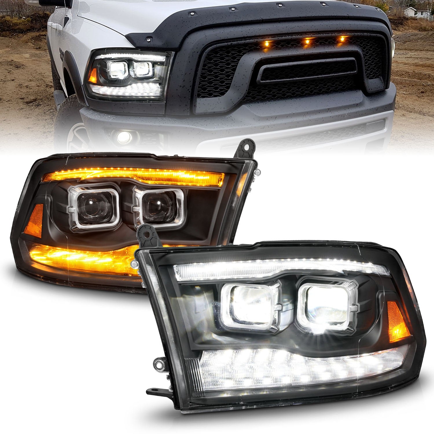 ANZO USA 111595 LED Projector Headlight ANZO USA 111595