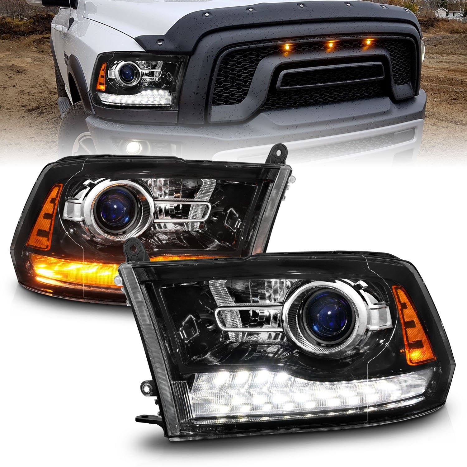 ANZO USA 111608 Projector Headlight Set ANZO USA 111608