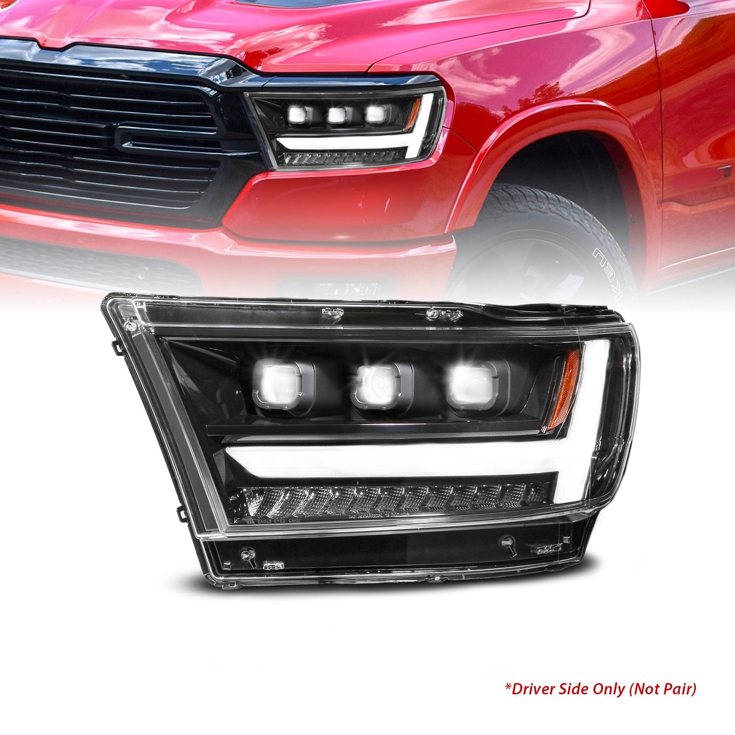 ANZO USA 111621-L LED Projector Headlight ANZO USA 111621-L