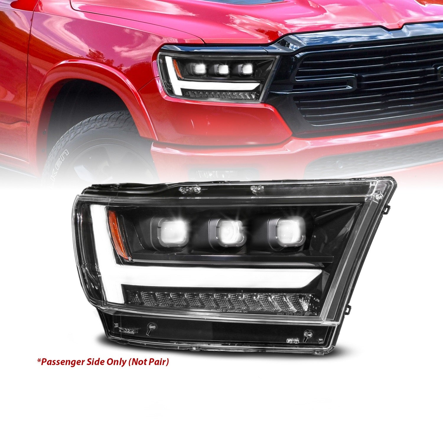 ANZO USA 111621-R LED Projector Headlight ANZO USA 111621-R