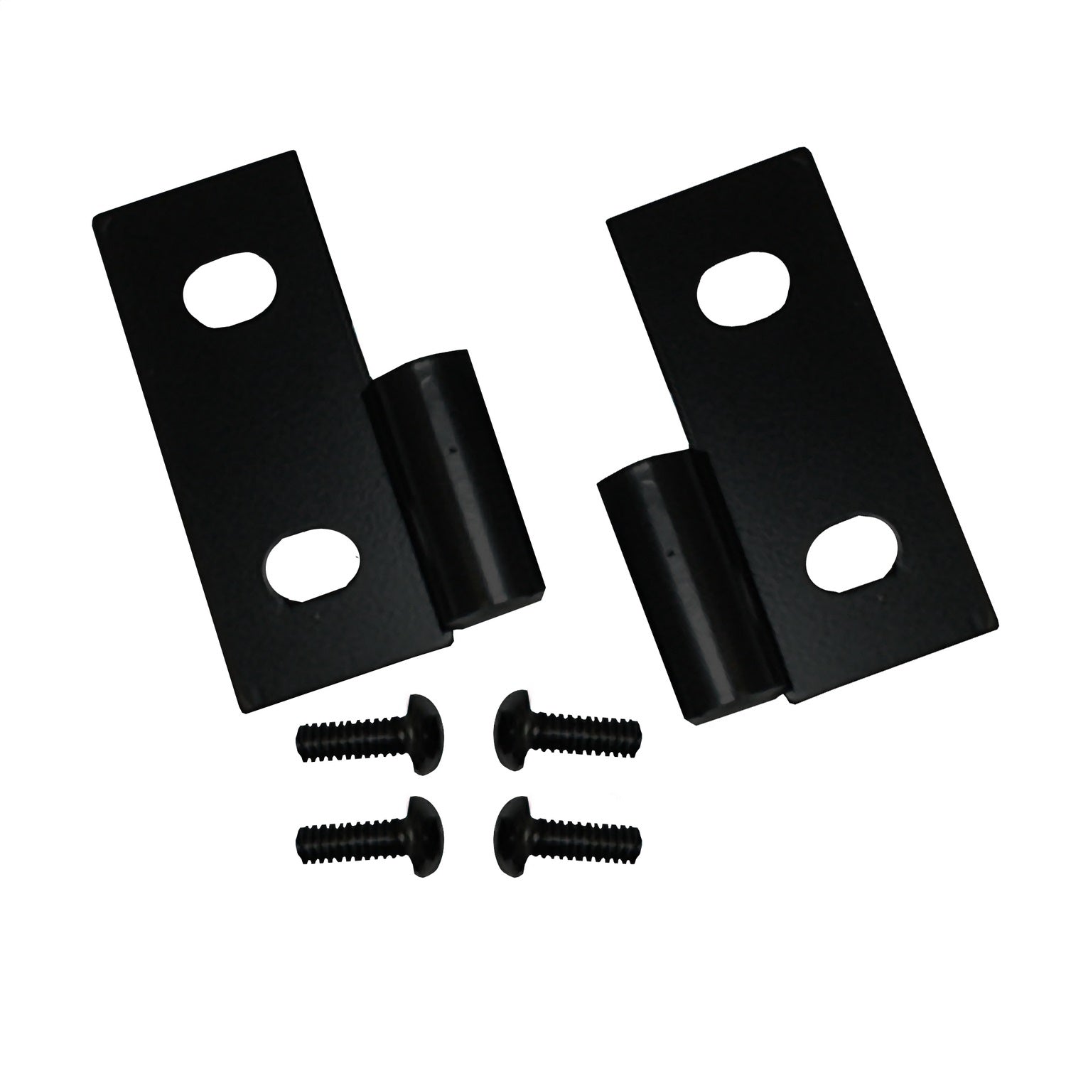 Rugged Ridge 11202.03 Lower Door Hinge; Front; Pair; Black; w/Bolts; Rugged Ridge 11202.03
